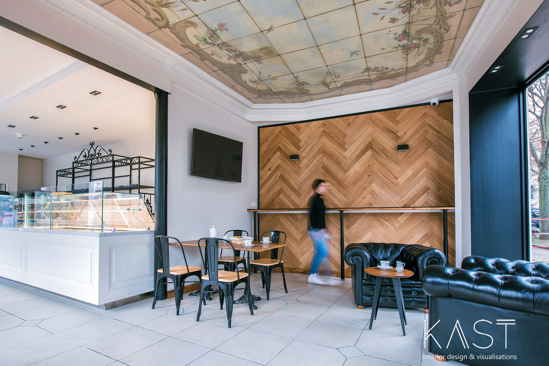Transformation d'un magasin de fleuriste en une boulangerie